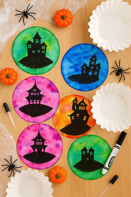Coffee Filter Craft Ideas Coffee filter crafts - haunted house