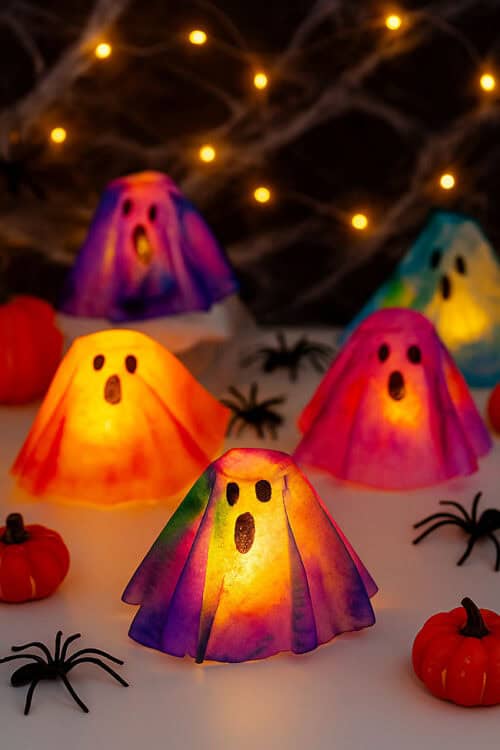 Coffee Filter Crafts for Adults Coffee filter crafts - ghosts