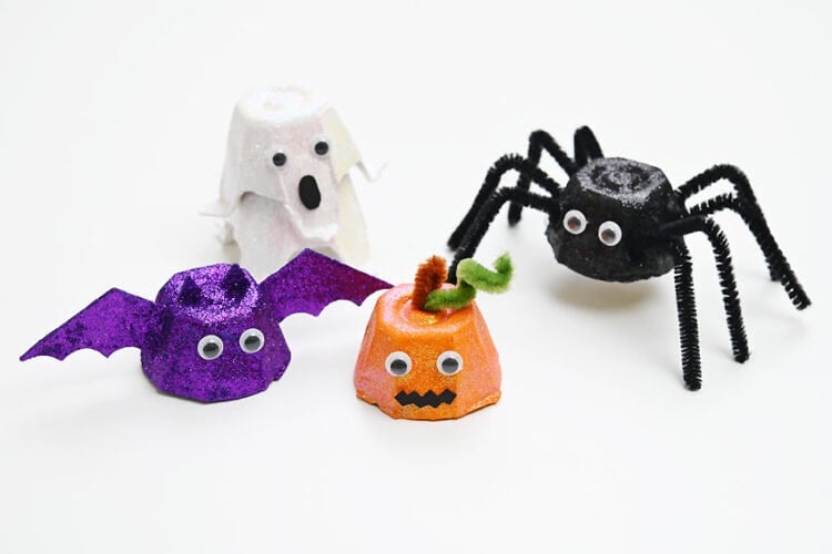 Egg carton Halloween crafts