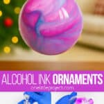Alcohol ink ornament technique