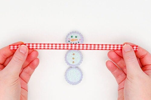 Bottle Cap Snowman