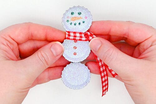 Bottle Cap Snowman
