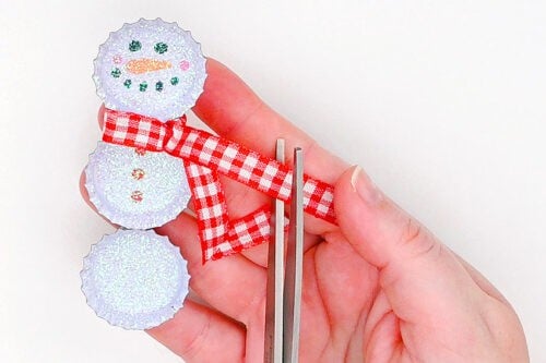 Bottle Cap Snowman