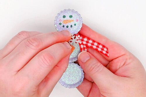 Bottle Cap Snowman