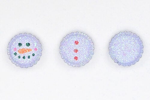 Bottle Cap Snowman