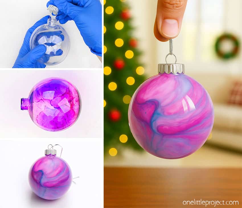 How to Make Alcohol Ink Ornaments DIY alcohol ink ornaments