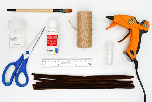 Pipe Cleaner Pine Cones Supplies