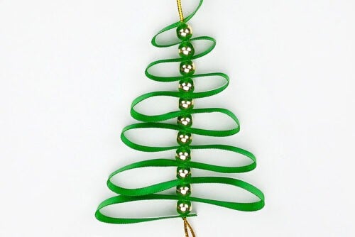 Ribbon Christmas Tree Ornament
