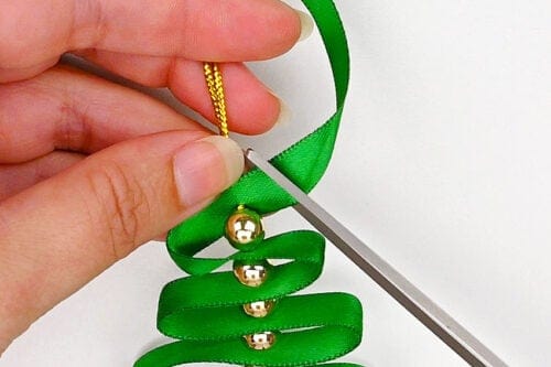 Ribbon Christmas Tree Ornament