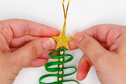 Ribbon Christmas Tree Ornament