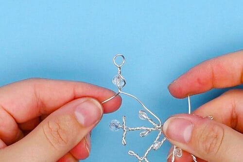 Wire Wrapped Snowflake