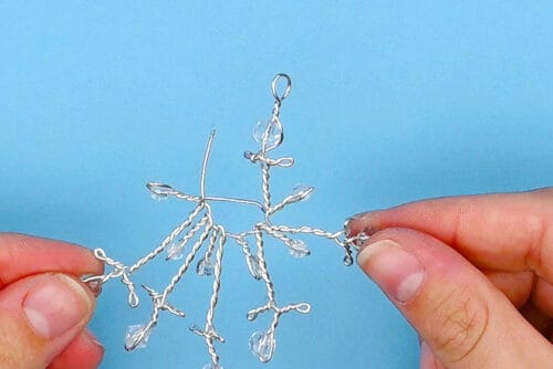 Wire Wrapped Snowflake