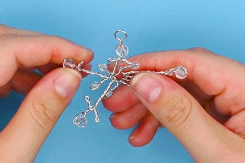 Wire Wrapped Snowflake