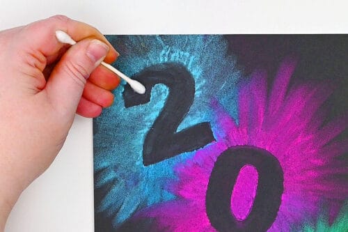 New Year's Chalk Art
