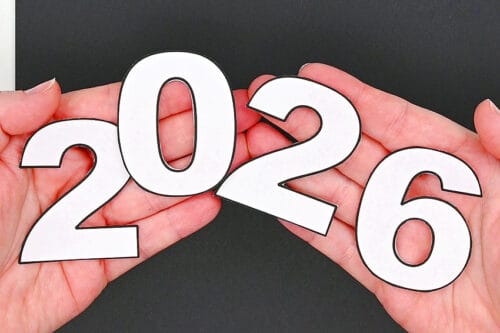 New Year's Chalk Art