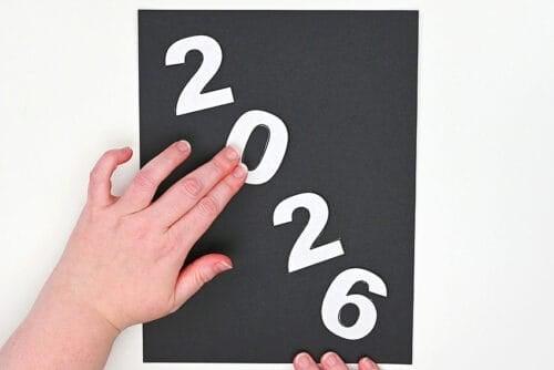 New Year's Chalk Art