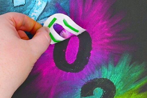 New Year's Chalk Art