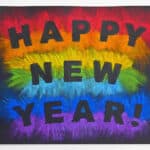 New Years Chalk Silhouettes