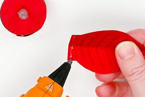 Paper Poinsettia Tea Light