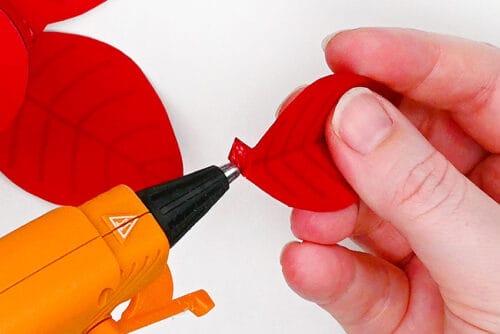 Paper Poinsettia Tea Light