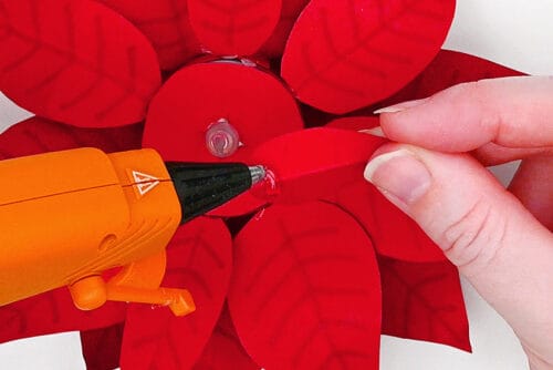 Paper Poinsettia Tea Light