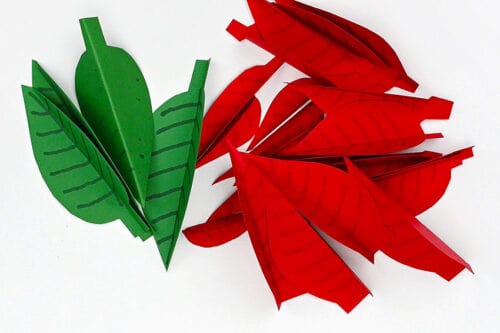 Paper Poinsettia Tea Light