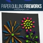 Paper quilling fireworks craft
