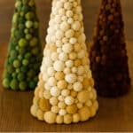 Christmas tree pom pom craft