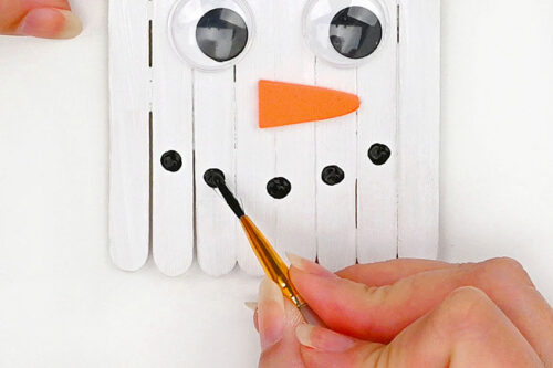 Popsicle Stick Snowman