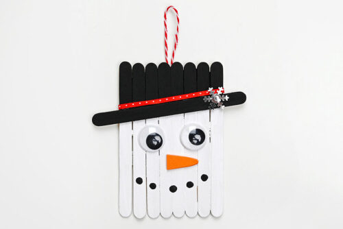 Popsicle Stick Snowman