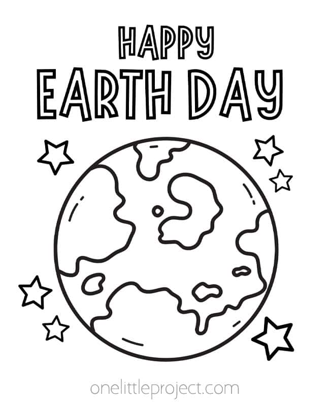 Earth Day Coloring Pages Earth Day Coloring Pages - Happy Earth Day