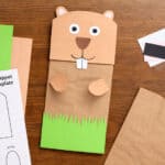 Groundhog Puppet Paper Bag