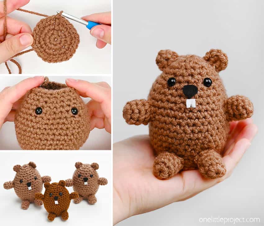 How to Make a Crochet Groundhog DIY crochet groundhog