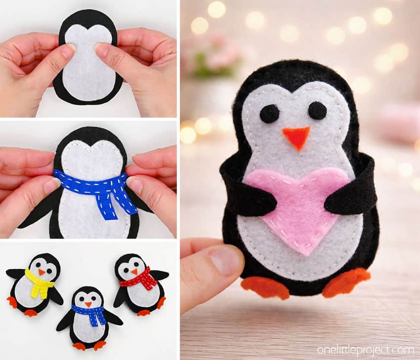 How to Make a Felt Penguin DIY felt penguin