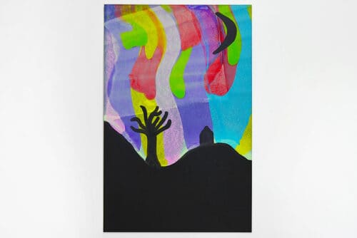 Northern Lights Squeegee Painting