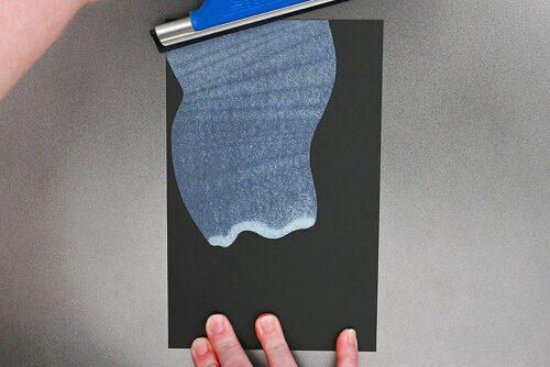 Northern Lights Squeegee Painting