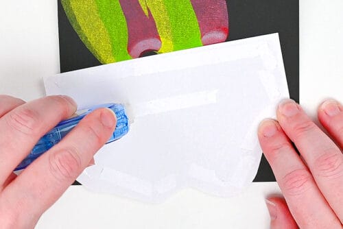 Northern Lights Squeegee Painting