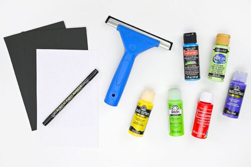 Northern Lights Squeegee Painting Supplies
