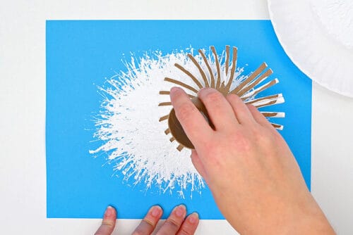 Paper Roll Polar Bear Painting