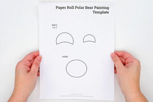 Paper Roll Polar Bear Painting