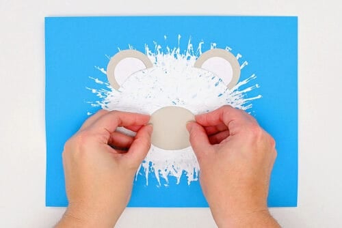 Paper Roll Polar Bear Painting