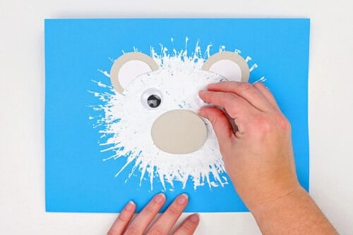 Paper Roll Polar Bear Painting