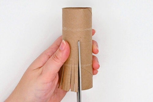 Paper Roll Polar Bear Painting