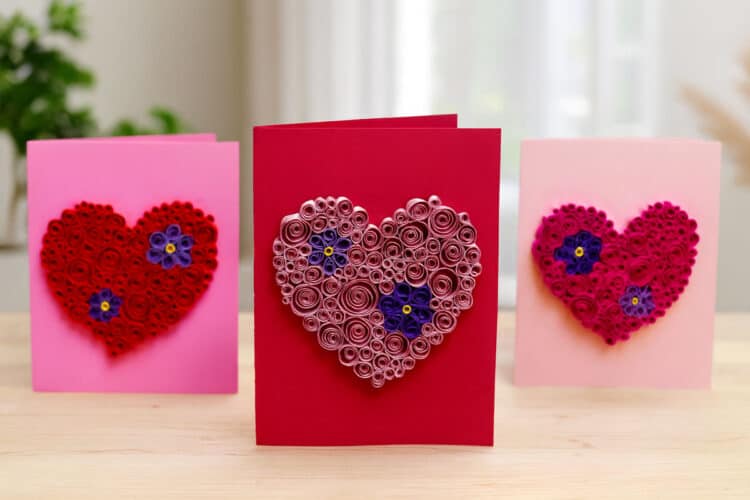 Quilled Heart Card