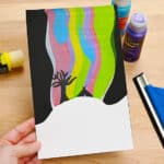 Squeegee Painting Northern Lights