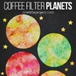 Planet coffee filter craft