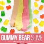 Edible gummy bear slime recipe