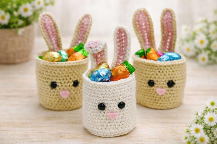 How to Crochet a Bunny Basket