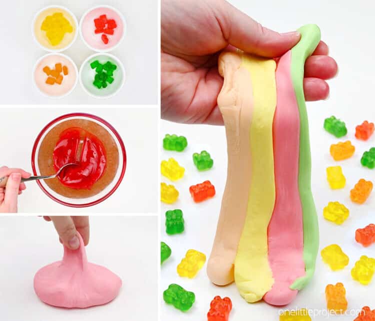 How to Make Gummy Bear Slime DIY gummy bear slime recipe