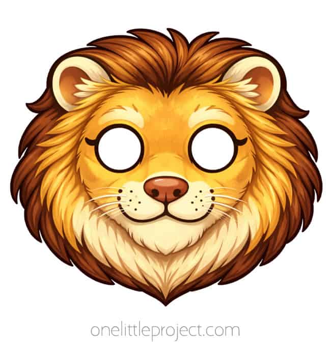 Lion Mask Craft Lion Mask - lion king with beautiful mane